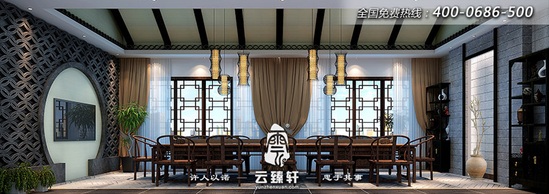 中式茶庄装修图片